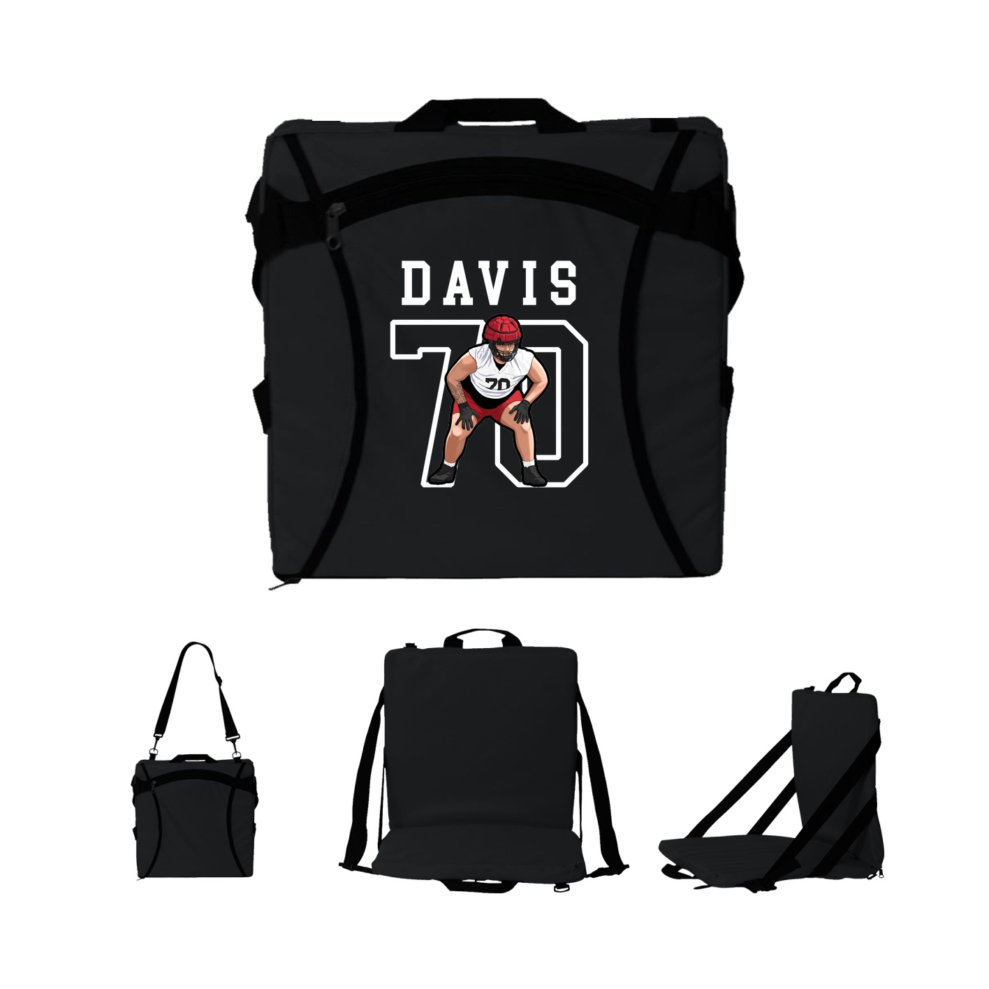 Folding Stadium Seat — Shirsey in Black