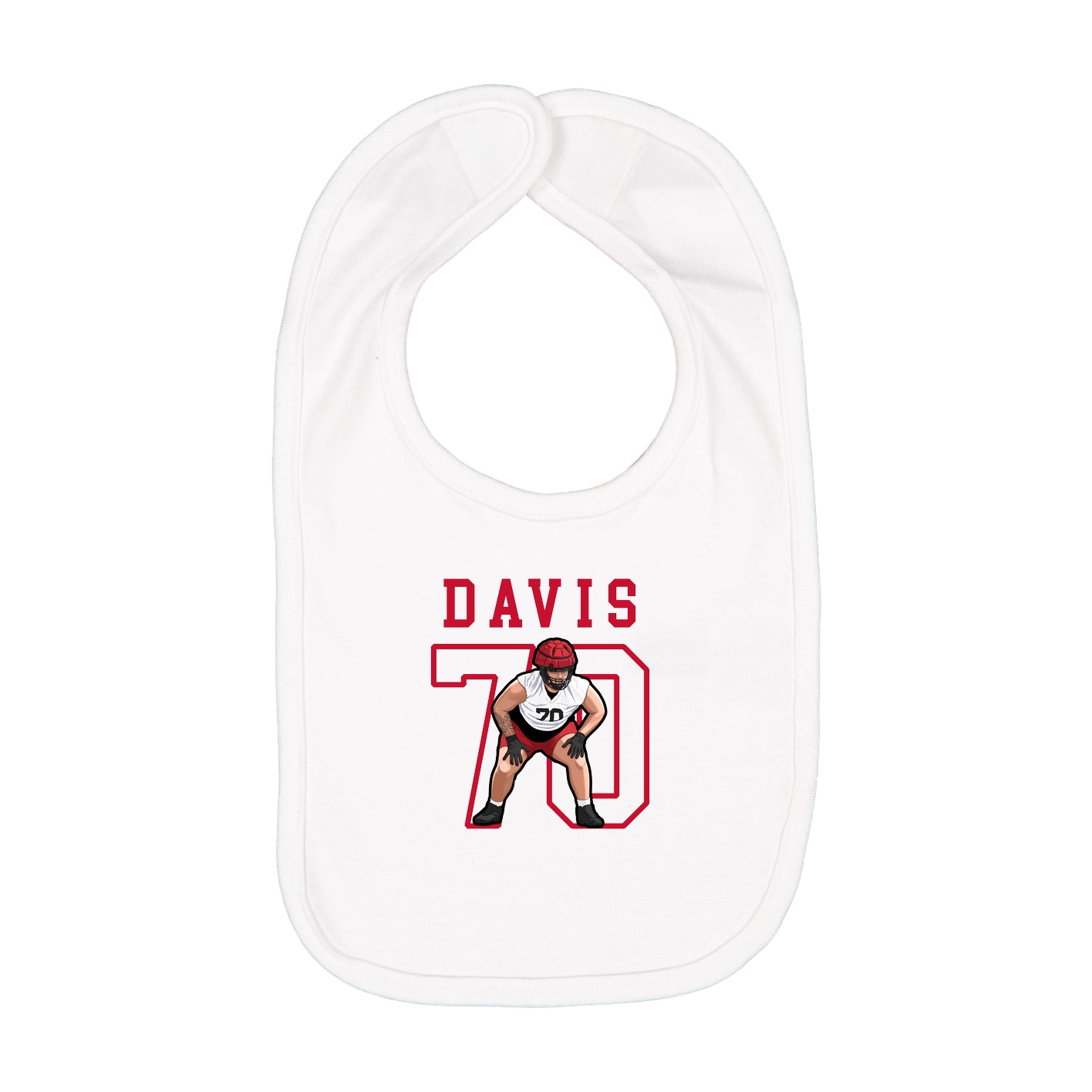 Infant Bib — Shirsey in White