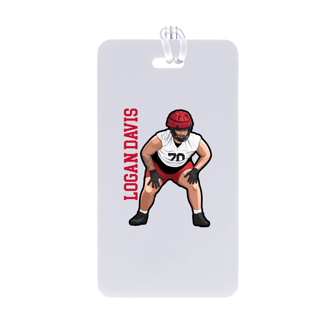 Bag Tag — Name Vertical in Classic