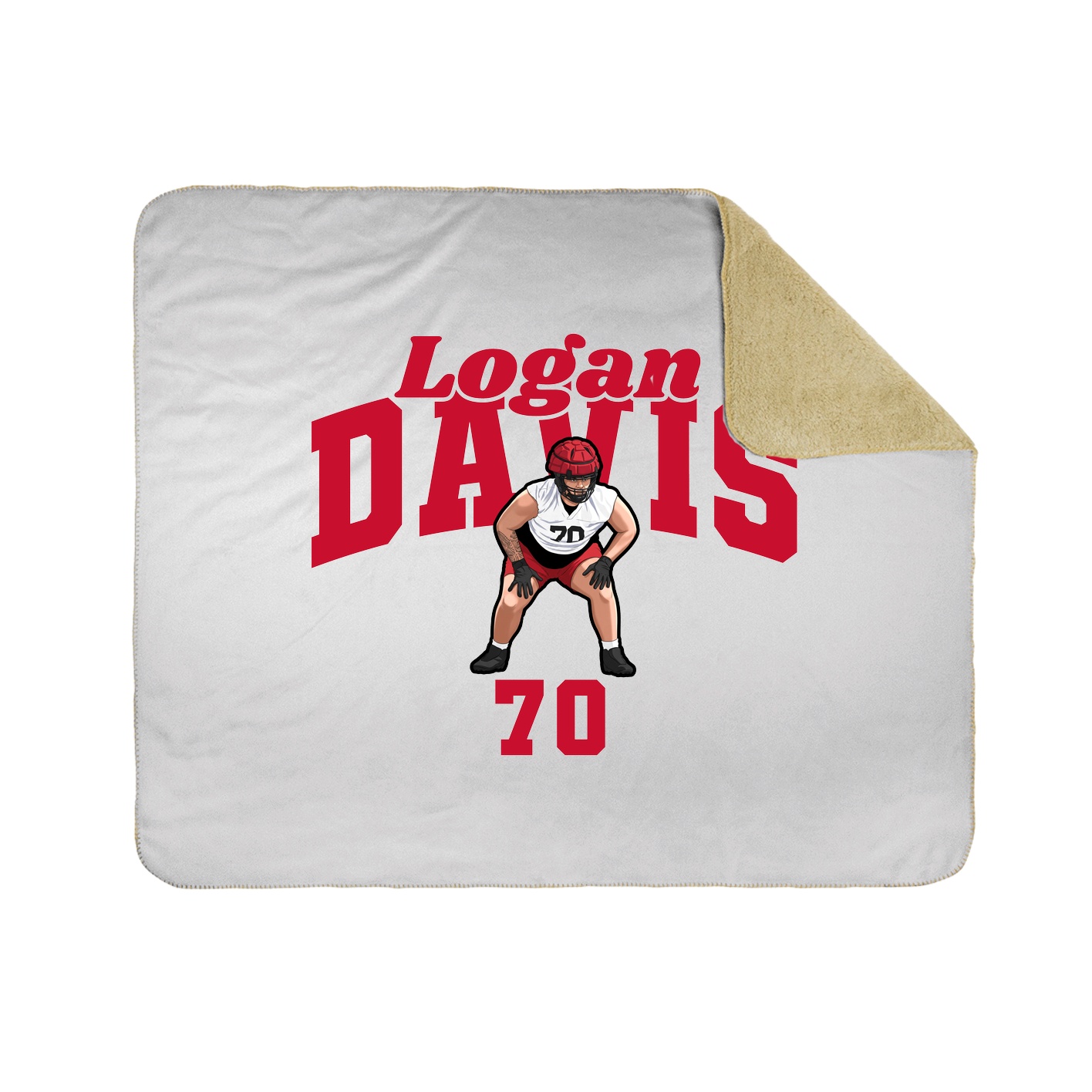 Throw Blanket — Signature Arch in White