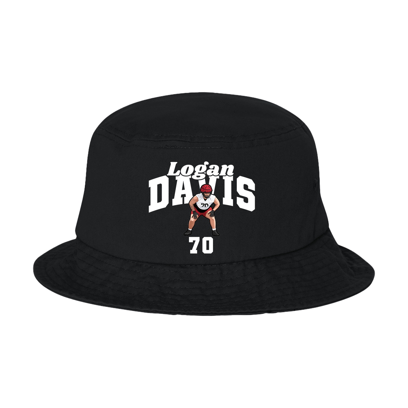 Bucket Cap — Signature Arch in Black