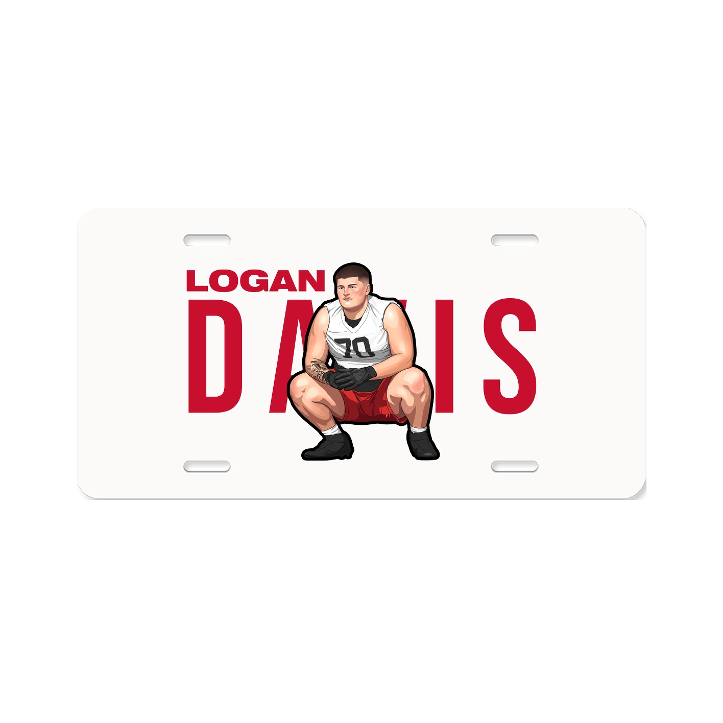 License Plate — Player Name in Classic