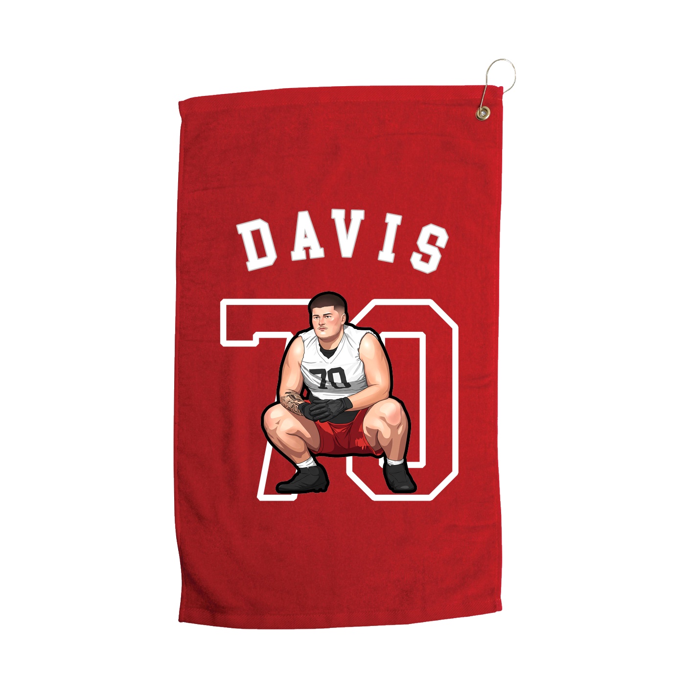 Golf Towel — Shirsey Arch in Red