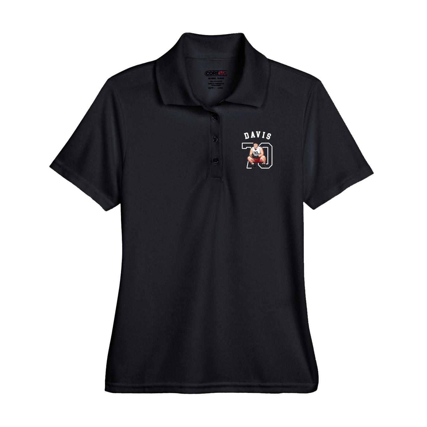 Performance Polo — Shirsey Arch in Black