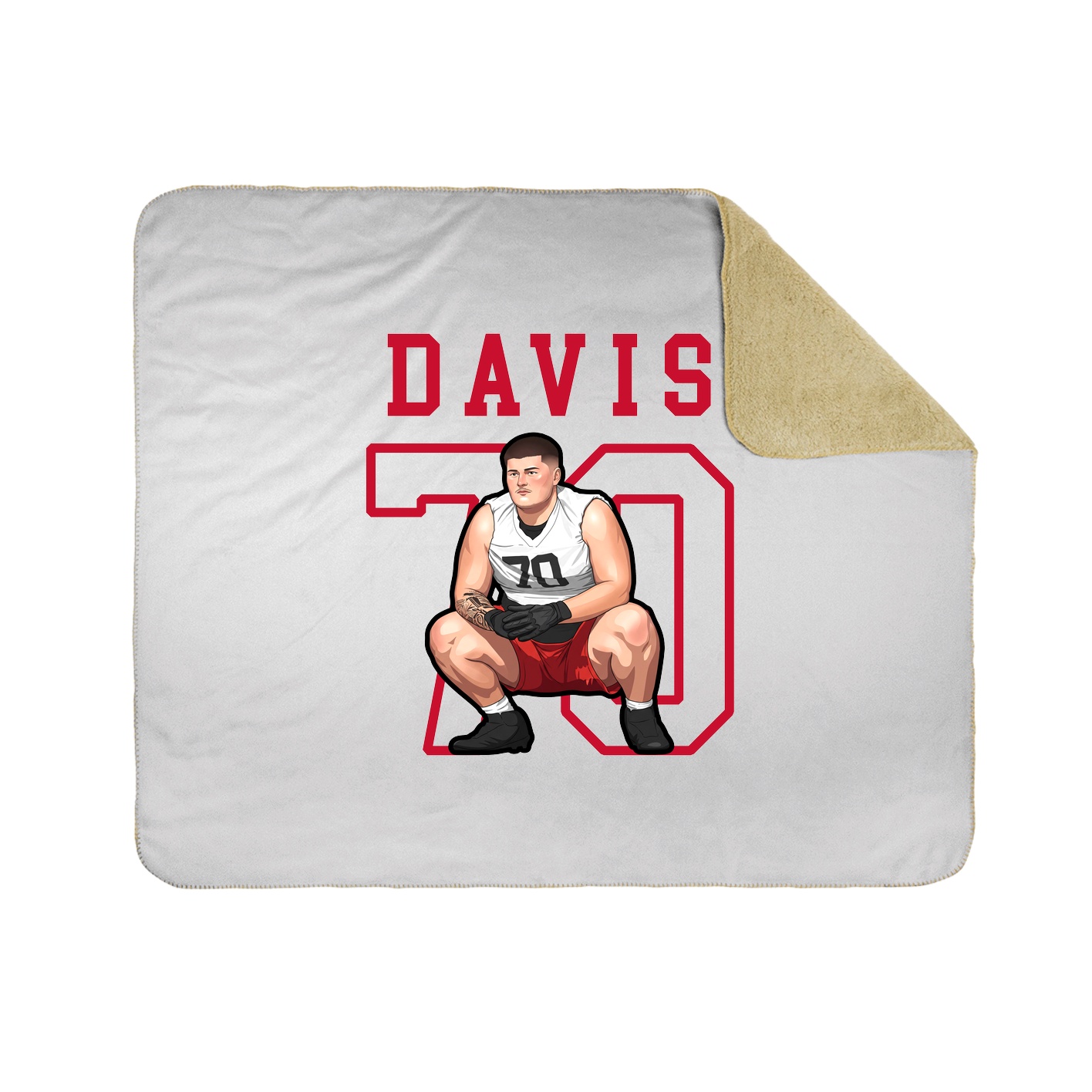 Throw Blanket — Shirsey in White