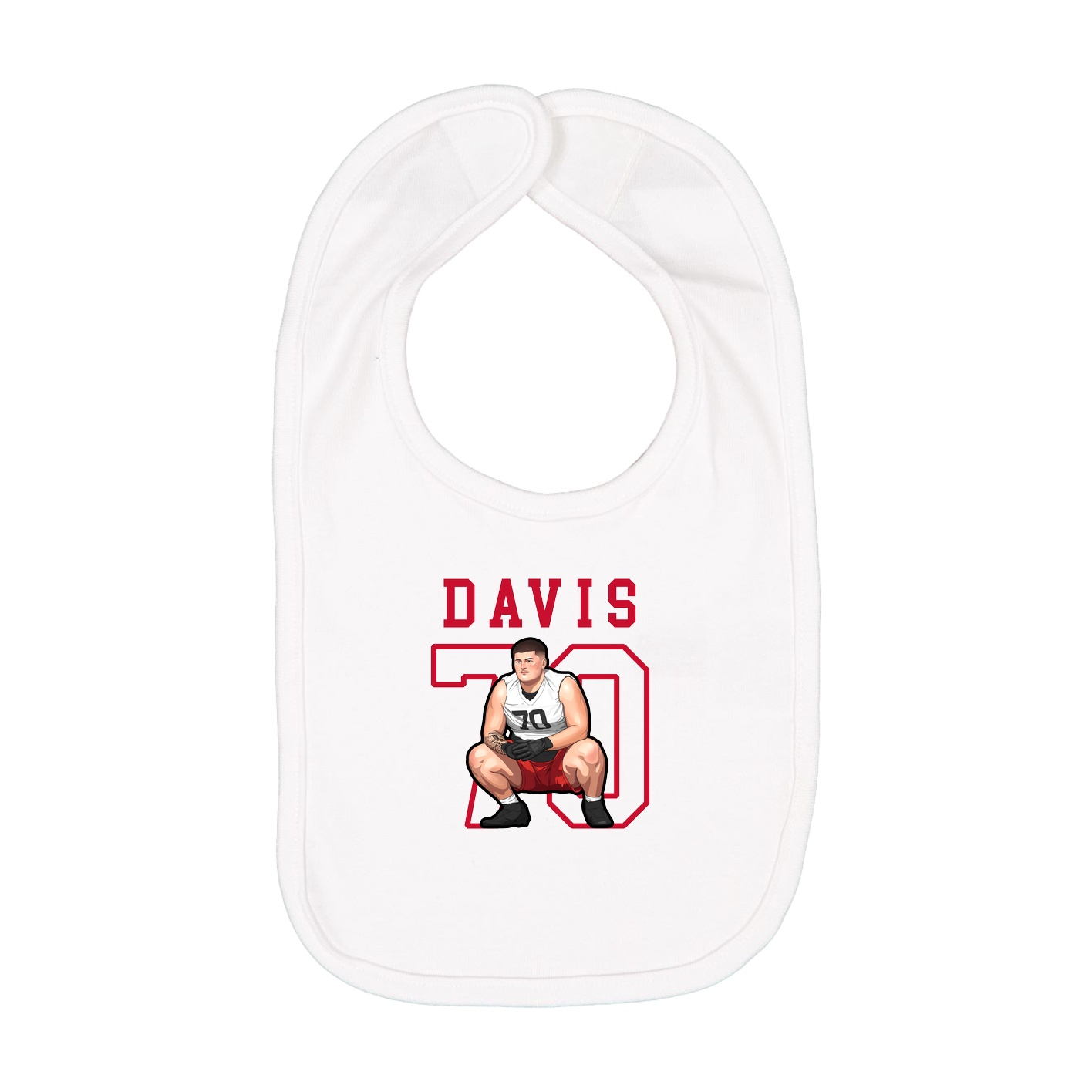 Infant Bib — Shirsey in White