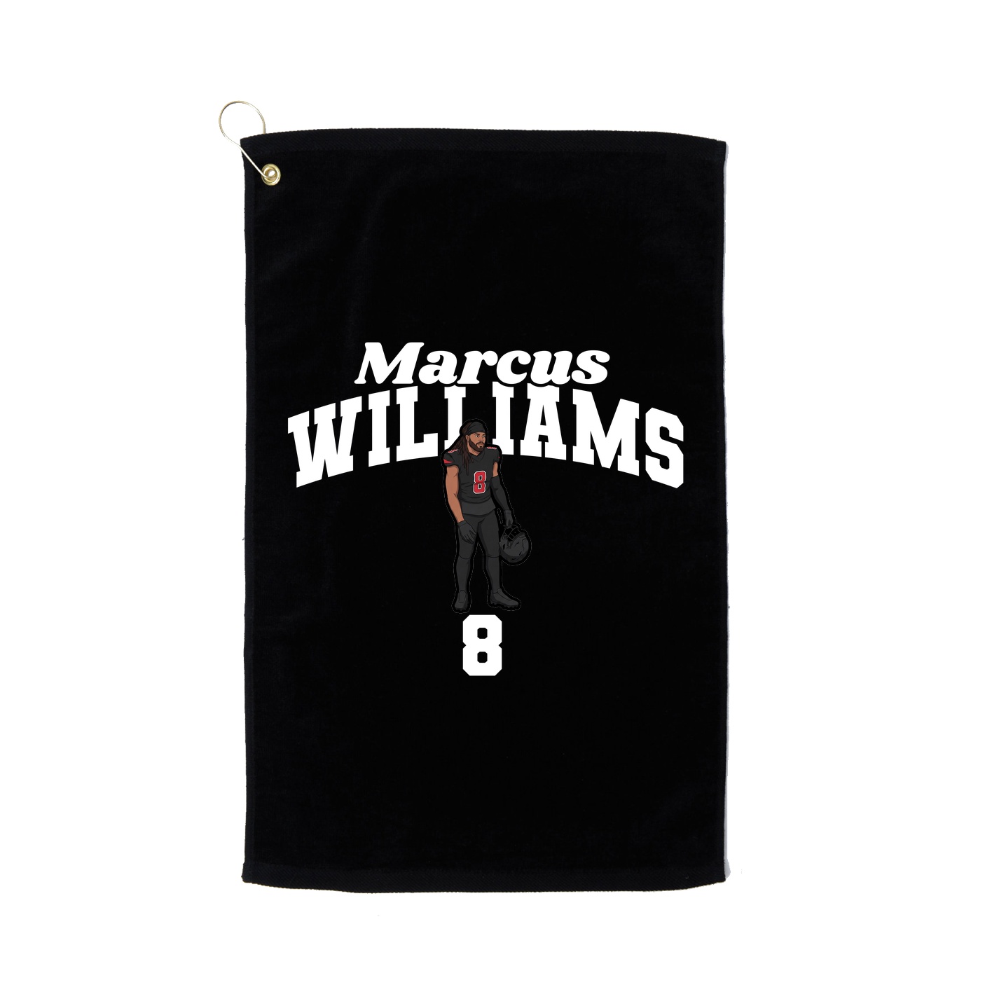 Golf Towel — Signature Arch in Black