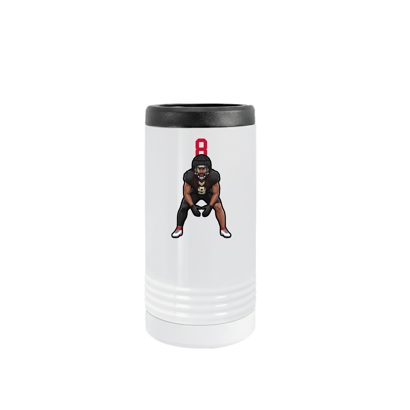 Slim Beverage Holder — Number Top in White
