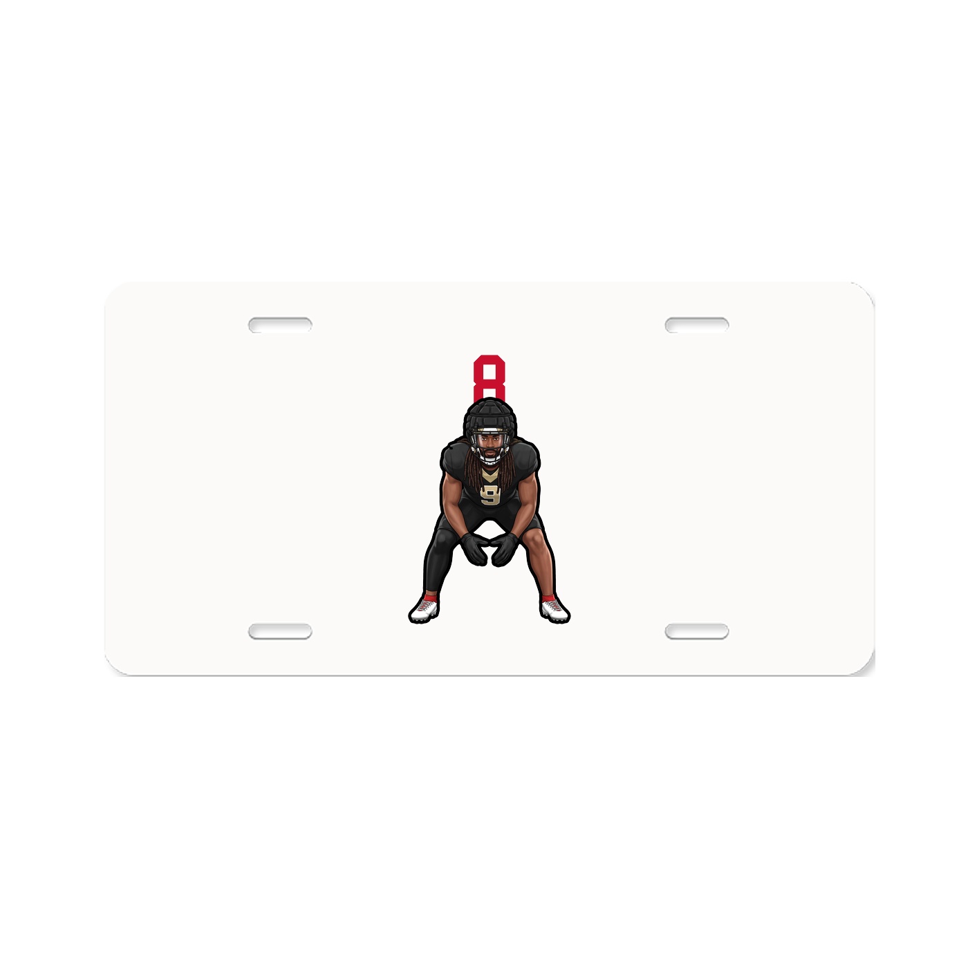 License Plate — Number Top in Classic