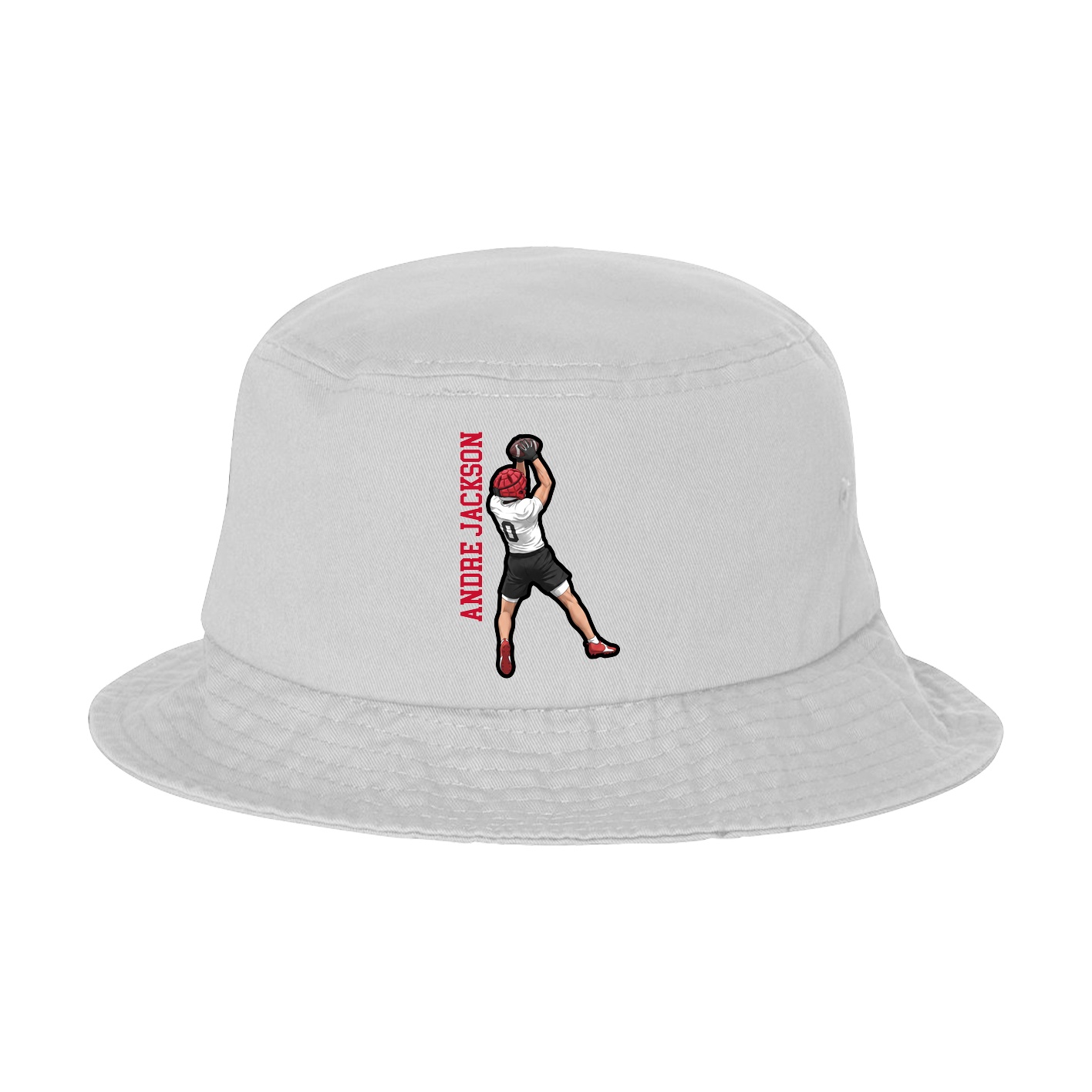 Bucket Cap — Name Vertical in White