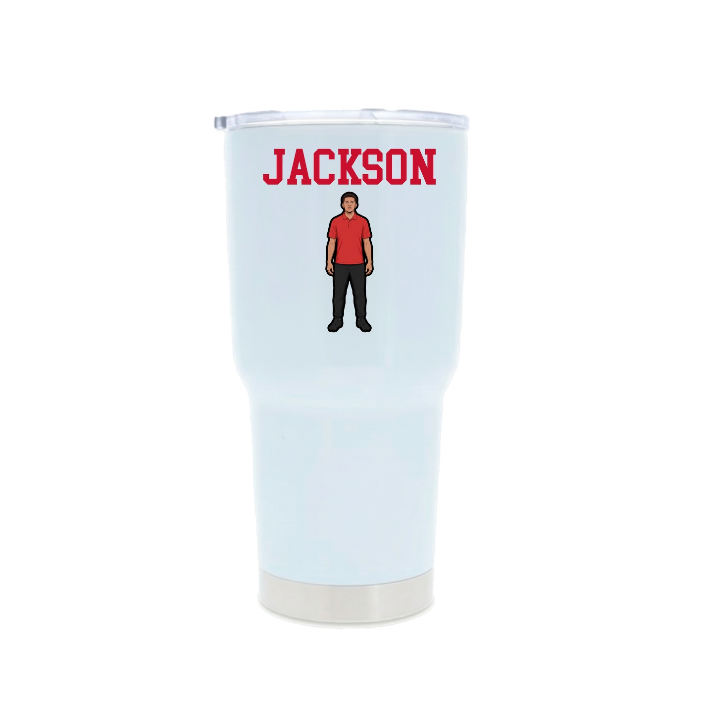 30oz Stainless Steel Tumbler — Shirsey in White