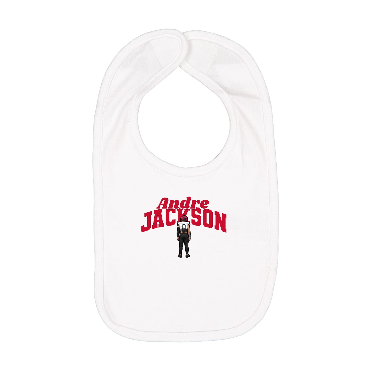 Infant Bib — Signature Arch in White