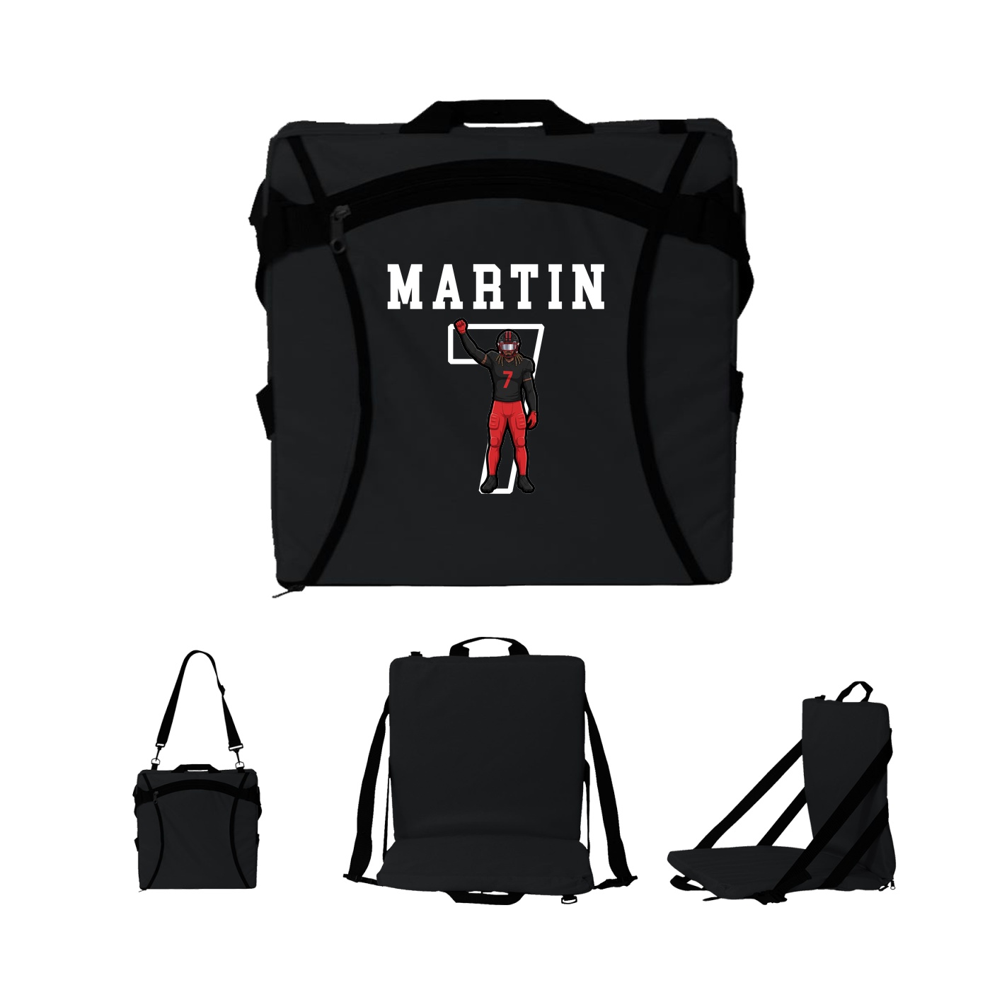 Folding Stadium Seat — Shirsey in Black