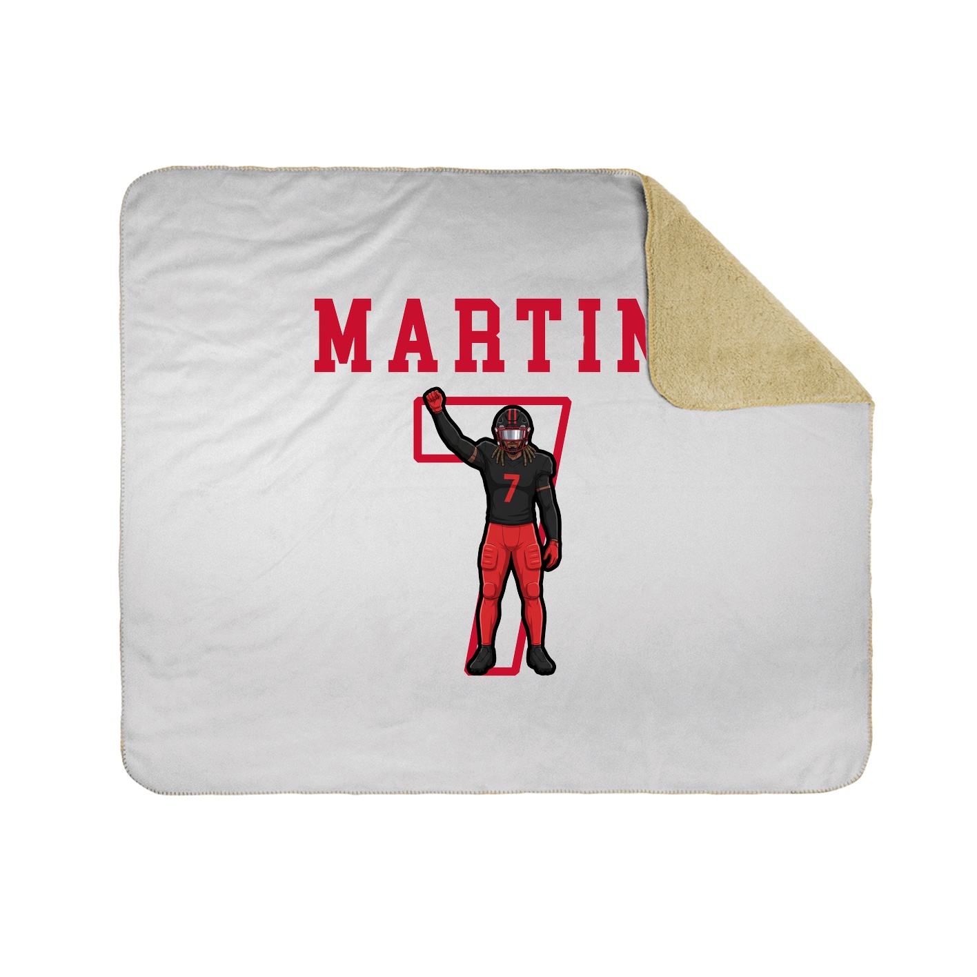 Throw Blanket — Shirsey in White