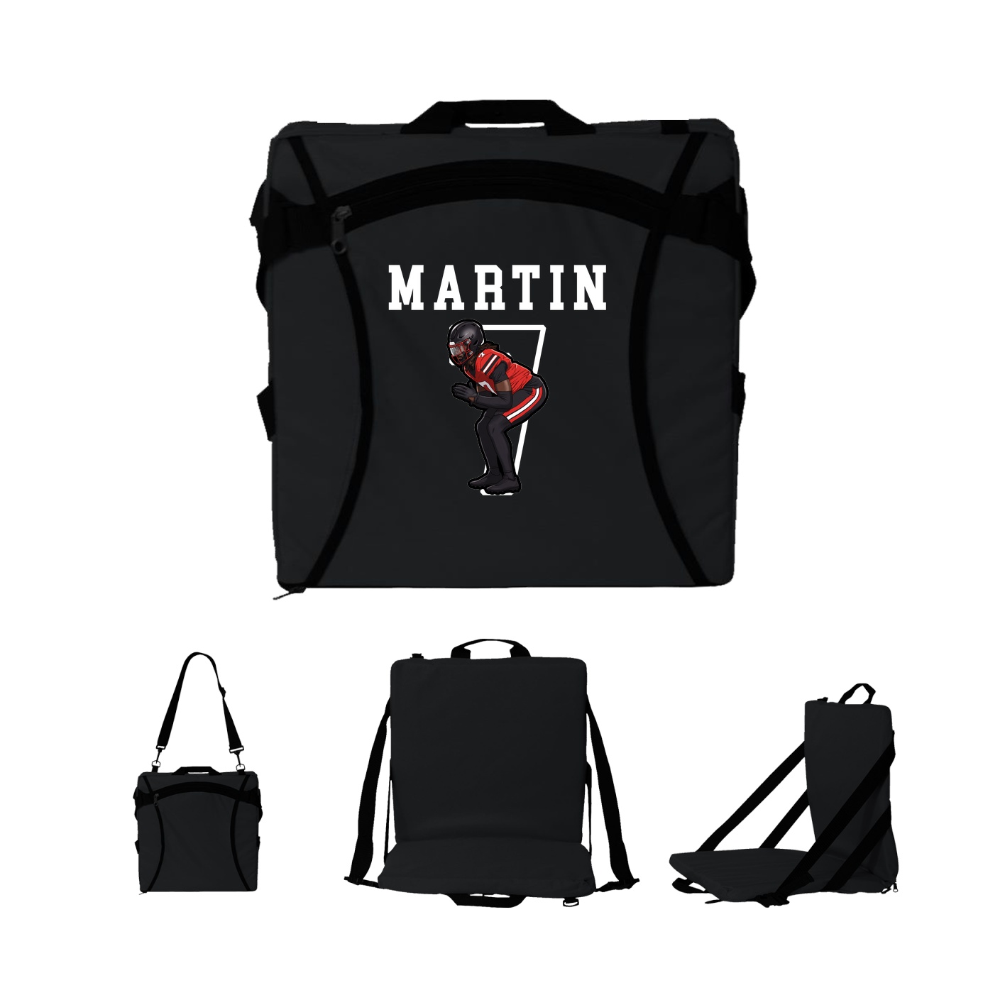 Folding Stadium Seat — Shirsey in Black