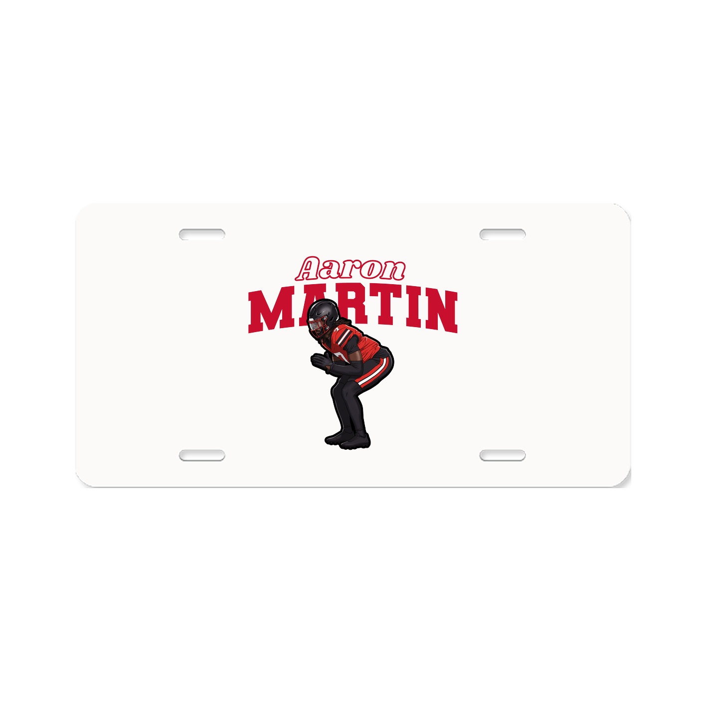 License Plate — Name Arch in Classic