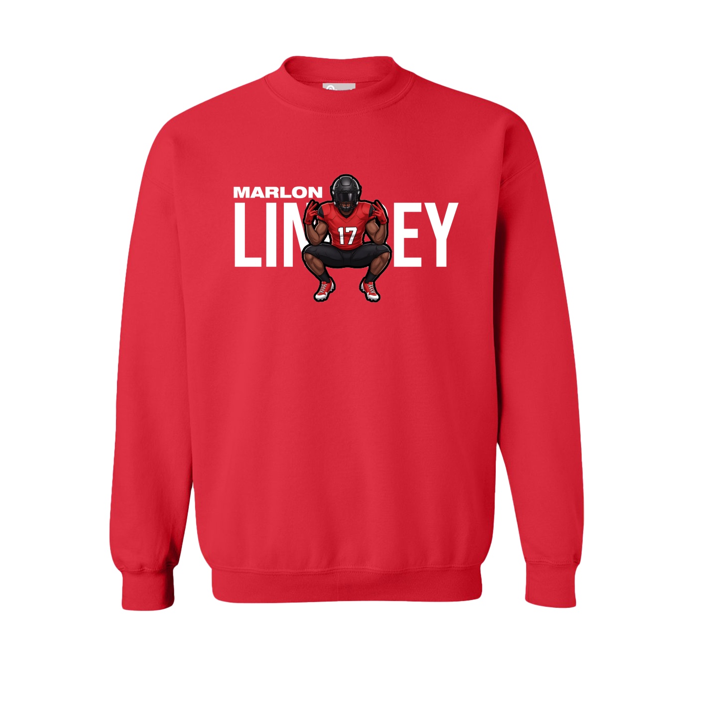 Fleece Crew — Player Name in Red