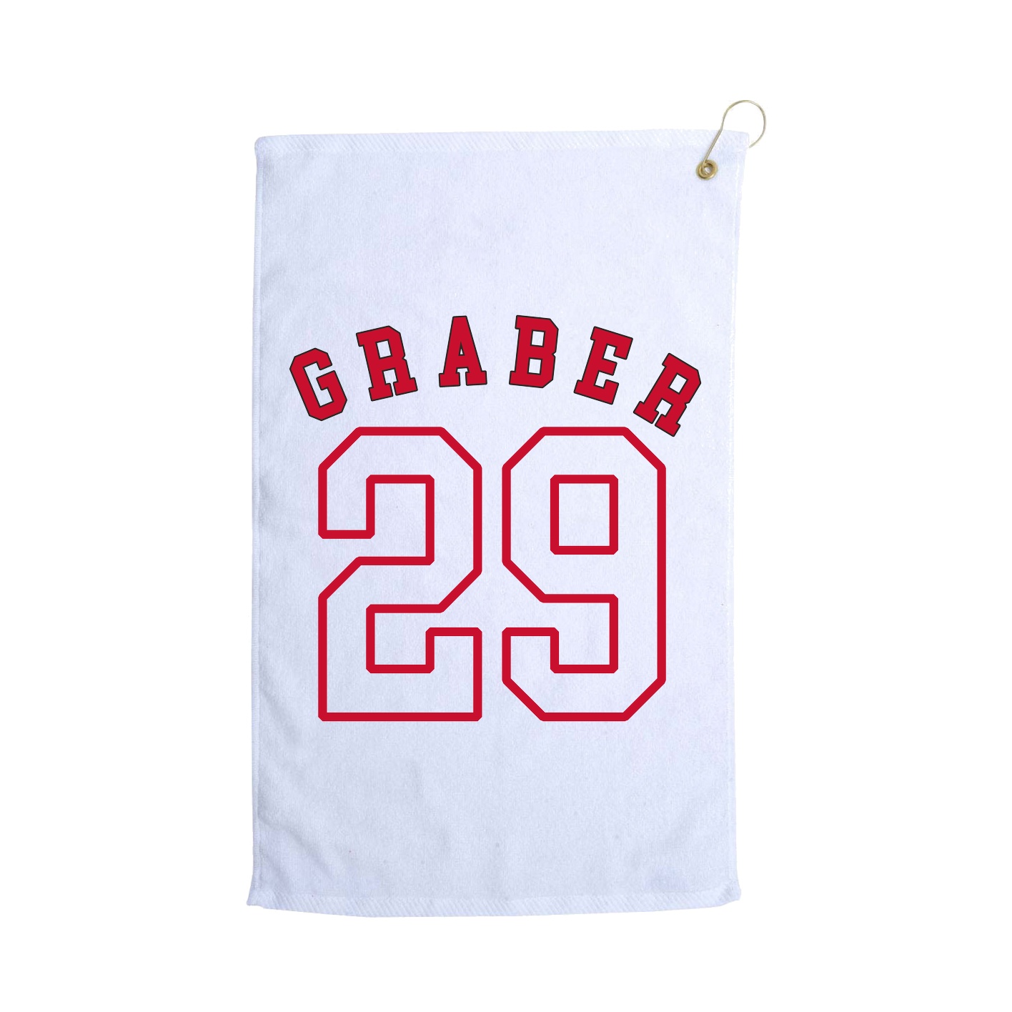 Golf Towel — Shirsey Arch in White