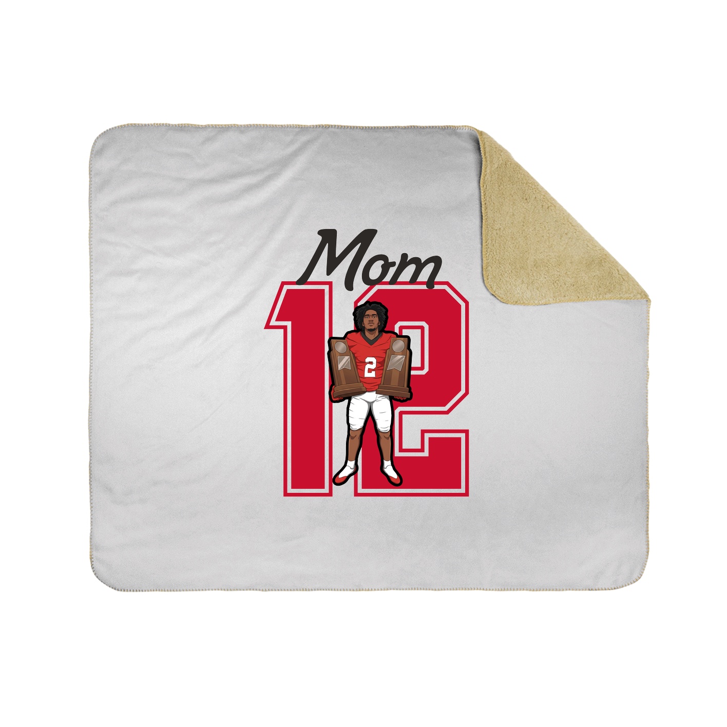 Throw Blanket — Mothers Day Shirsey in White