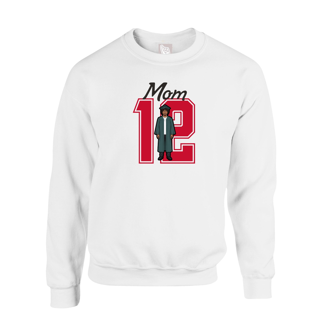 Fleece Crew — Mothers Day Shirsey in White