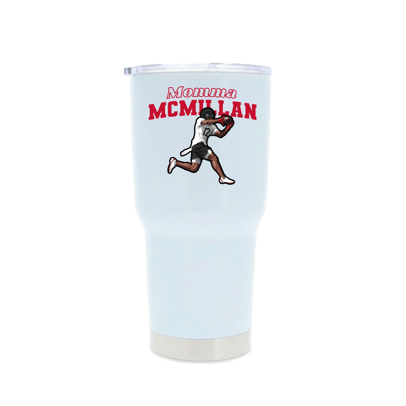 30oz Stainless Steel Tumbler — Mothers Day Block in White