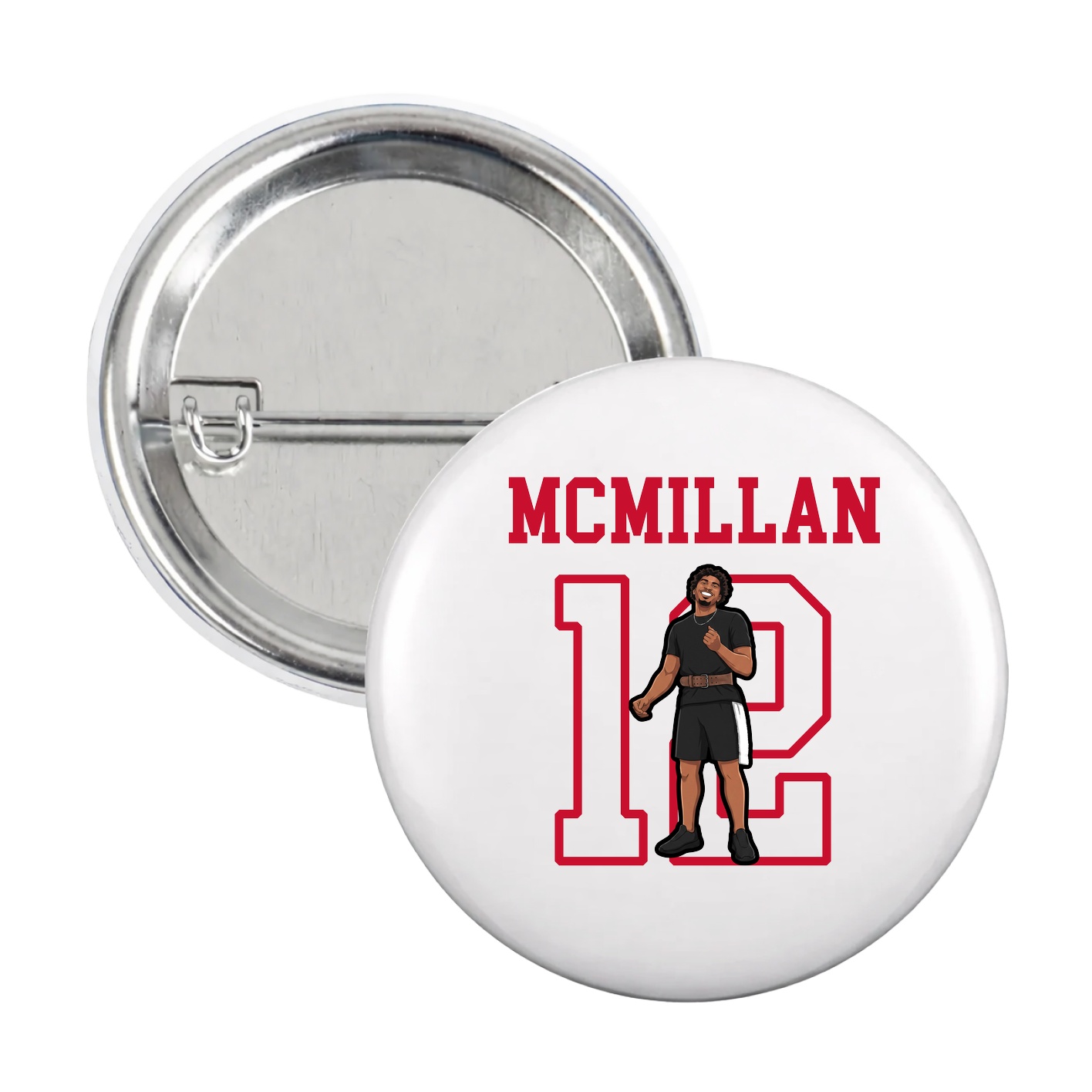 Game Day Button — Shirsey in White