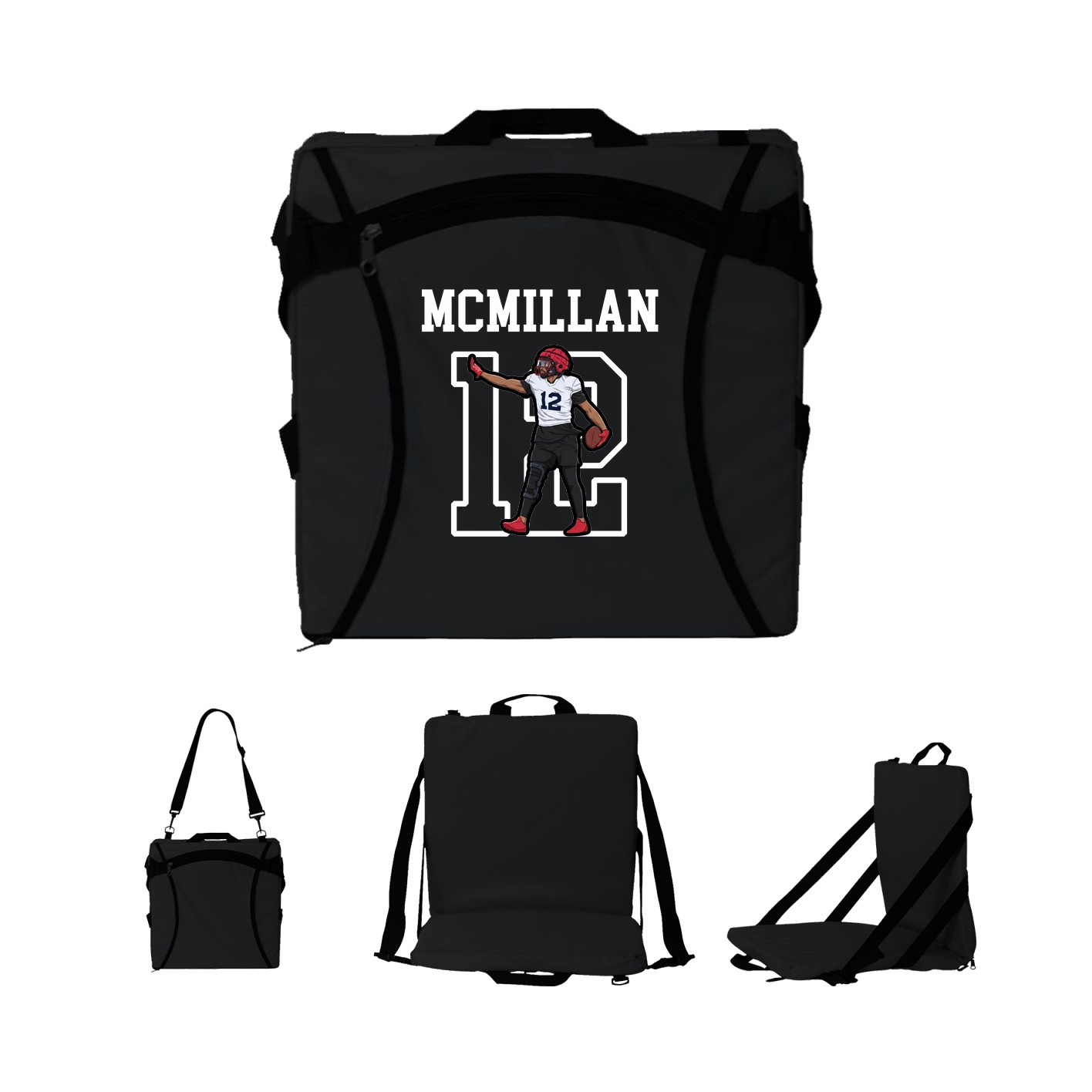 Folding Stadium Seat — Shirsey in Black