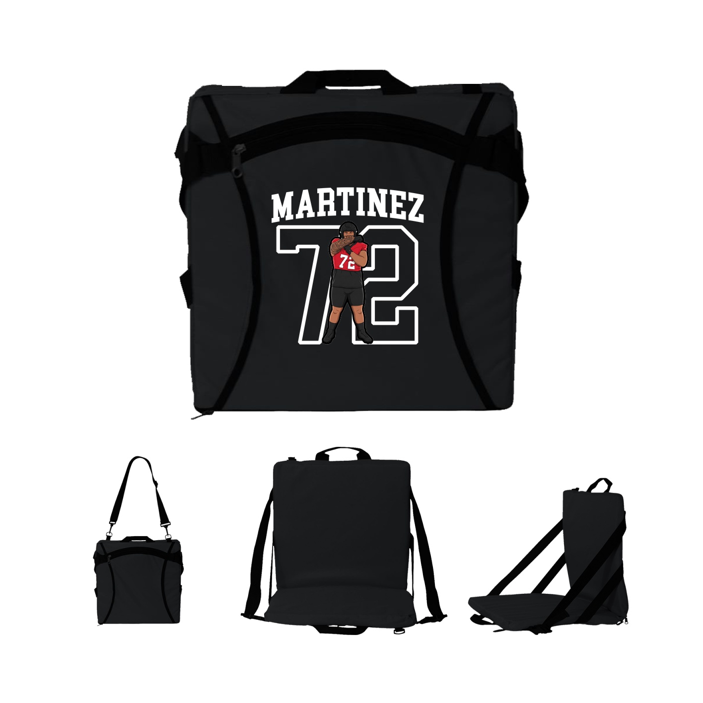 Folding Stadium Seat — Shirsey in Black