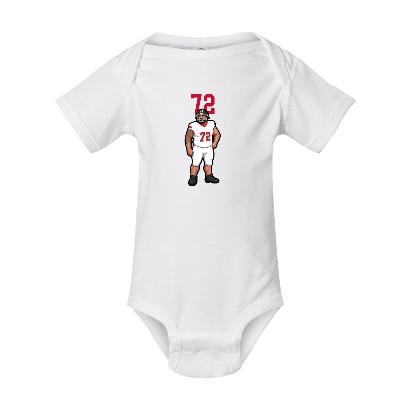 Baby Onesie — Number Top in White