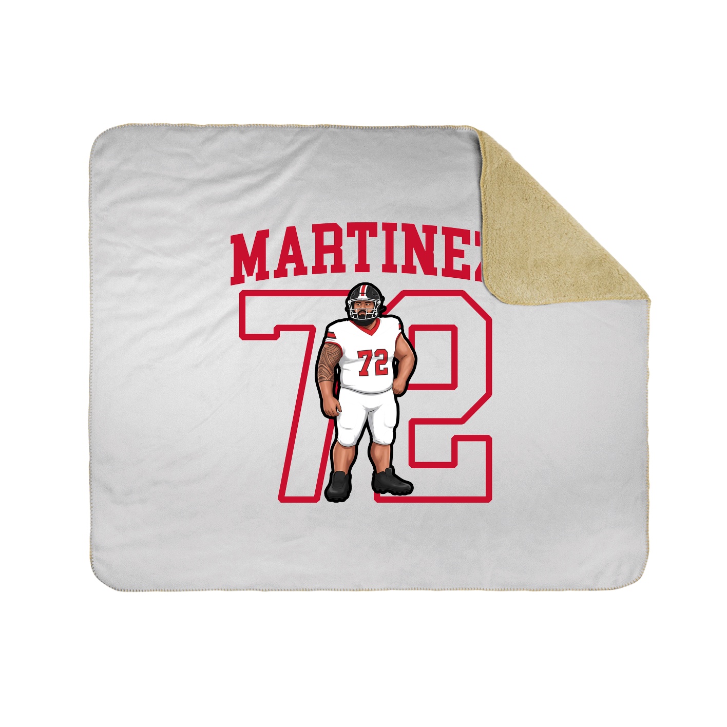50x60 Sherpa Lined Throw Blanket