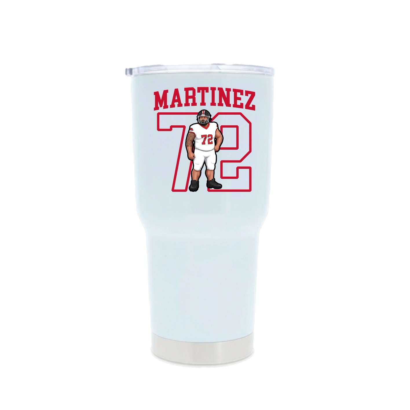 30oz Stainless Steel Tumbler — Shirsey in White