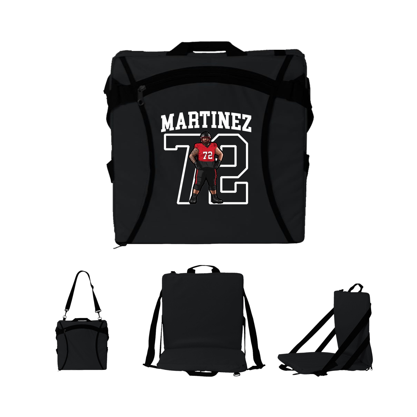 Folding Stadium Seat — Shirsey in Black