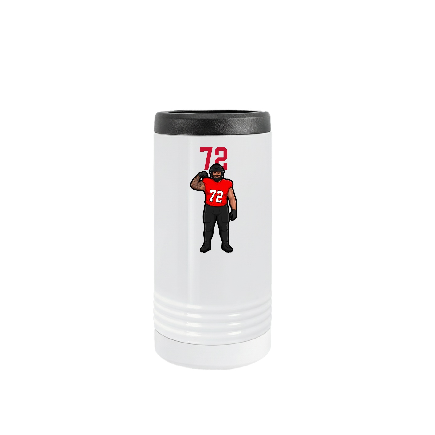 Slim Beverage Holder — Number Top in White