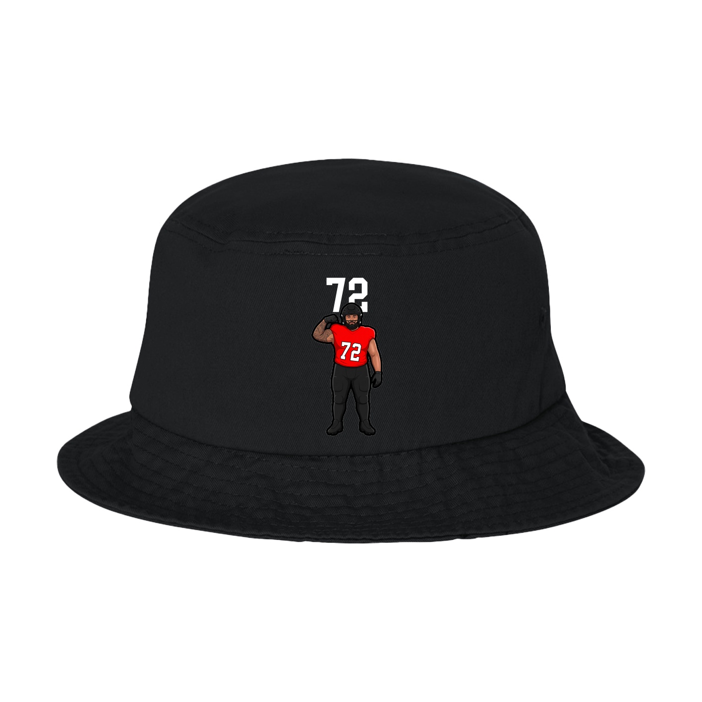 Bucket Cap — Number Top in Black