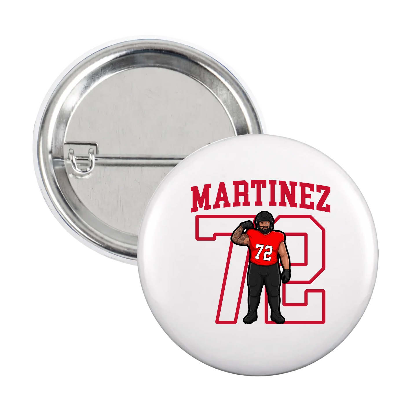 Game Day Button — Shirsey in White