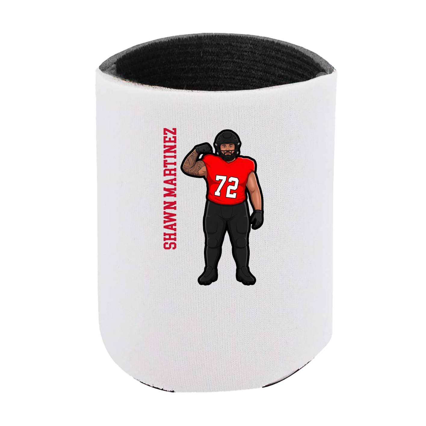 Can Holder — Name Vertical in White