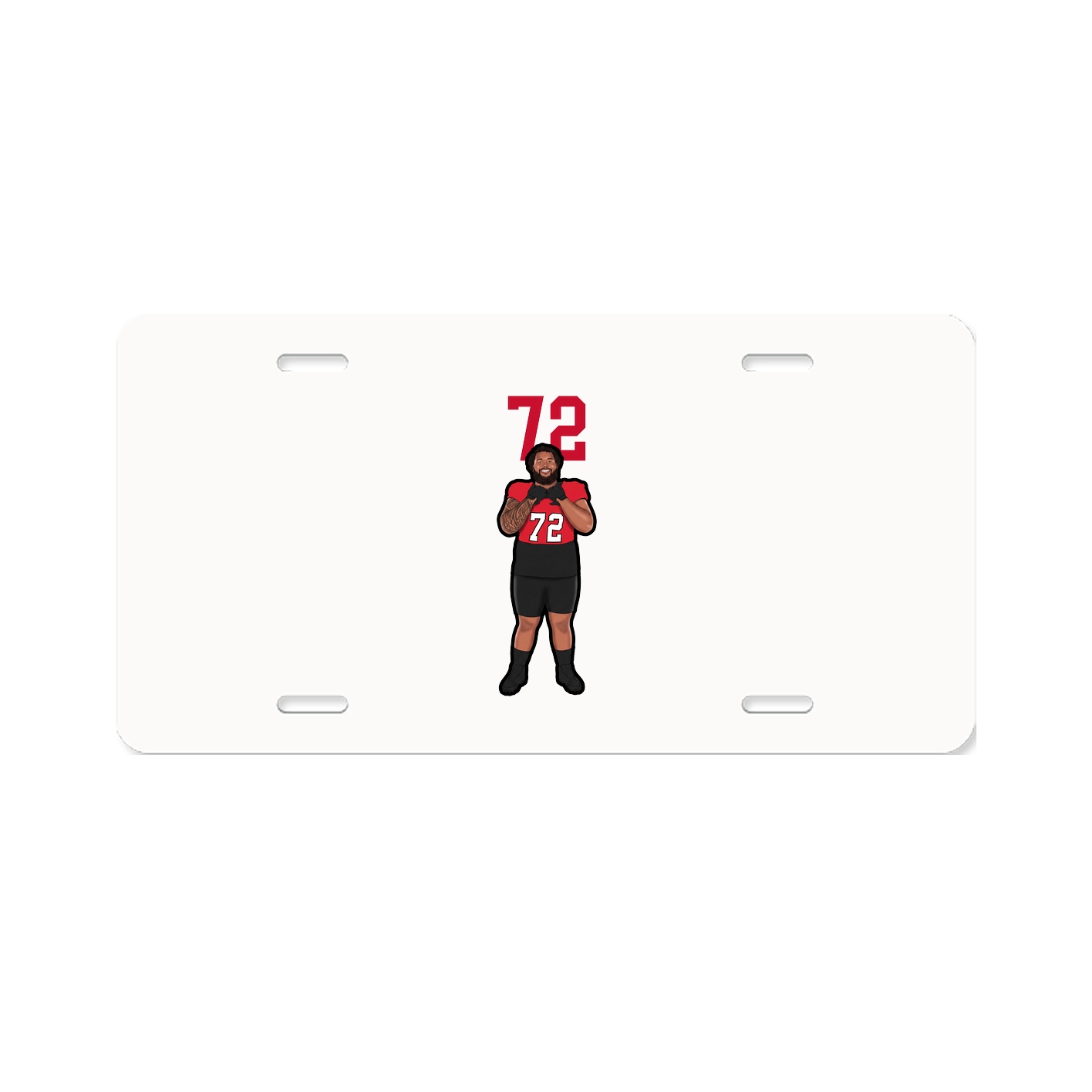 License Plate — Number Top in Classic