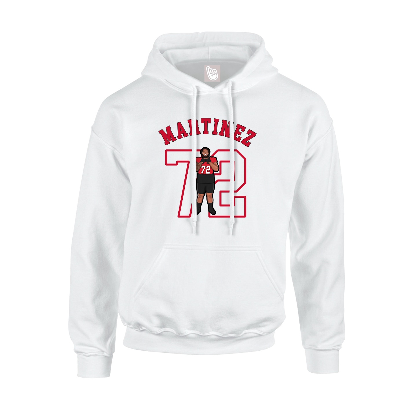 Youth Hoodie — Shirsey Arch in White