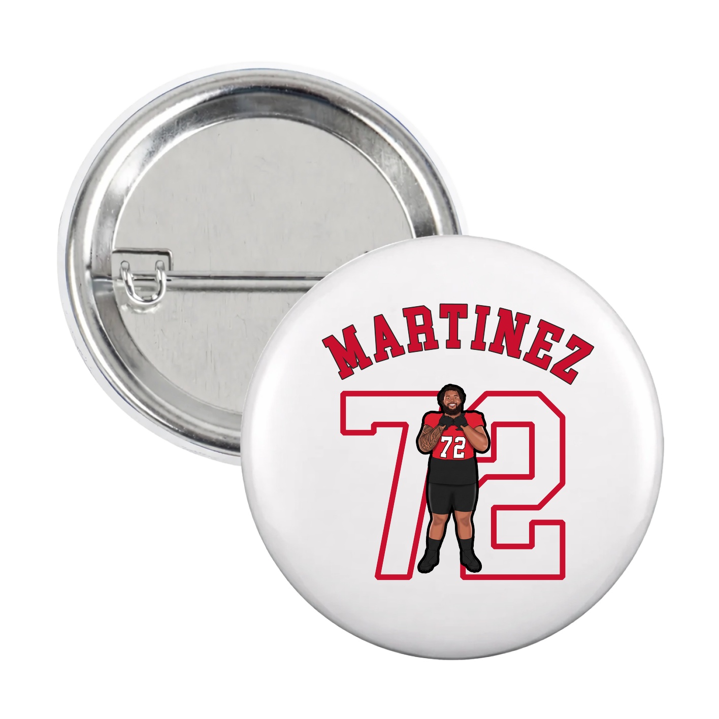 Game Day Button — Shirsey Arch in White