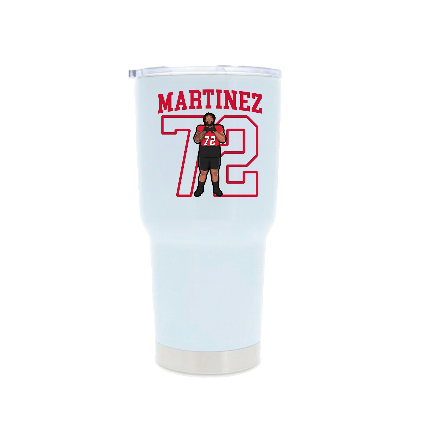 30oz Stainless Steel Tumbler — Shirsey in White