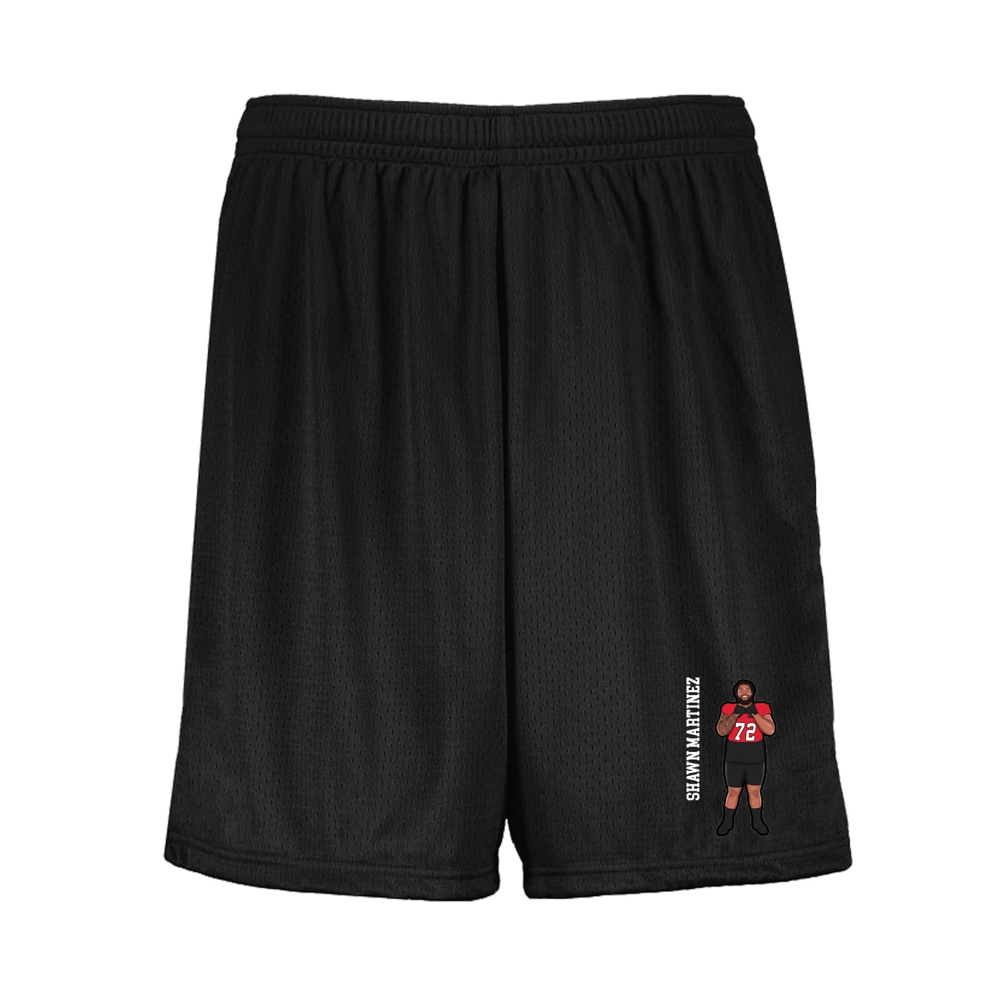 Shorts — Name Vertical in Black