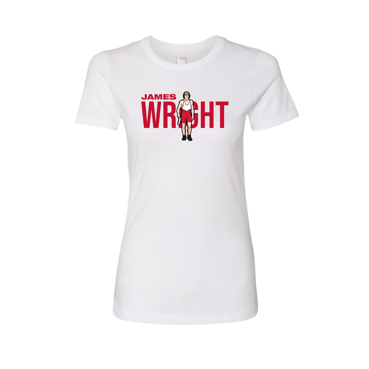 Fitted Women's Tee — Player Name in White