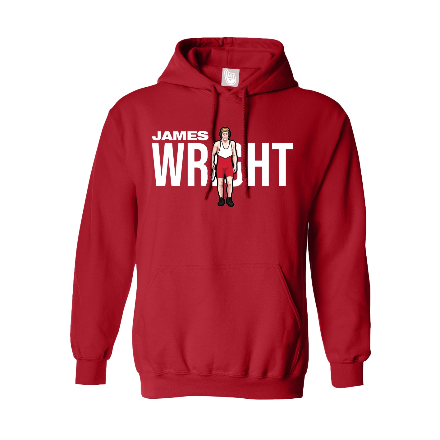 Youth Hoodie — Player Name in Red