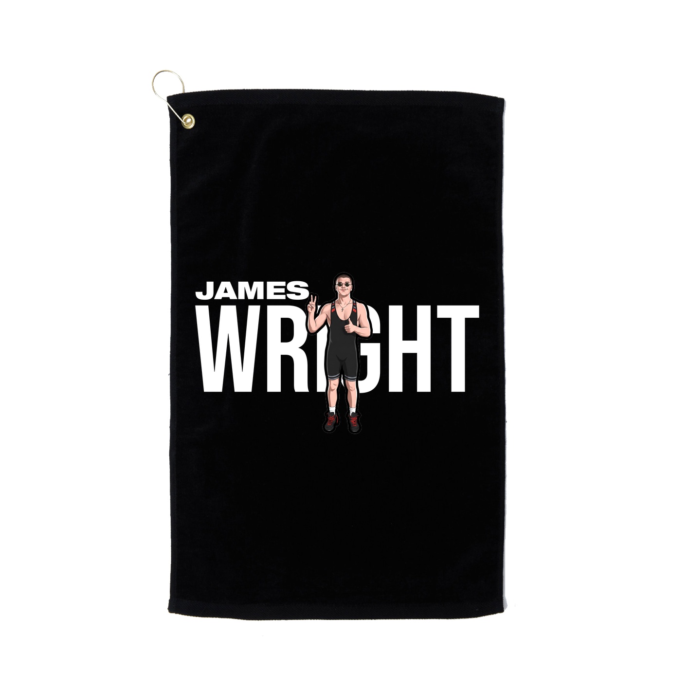 Golf Towel — Player Name in Black