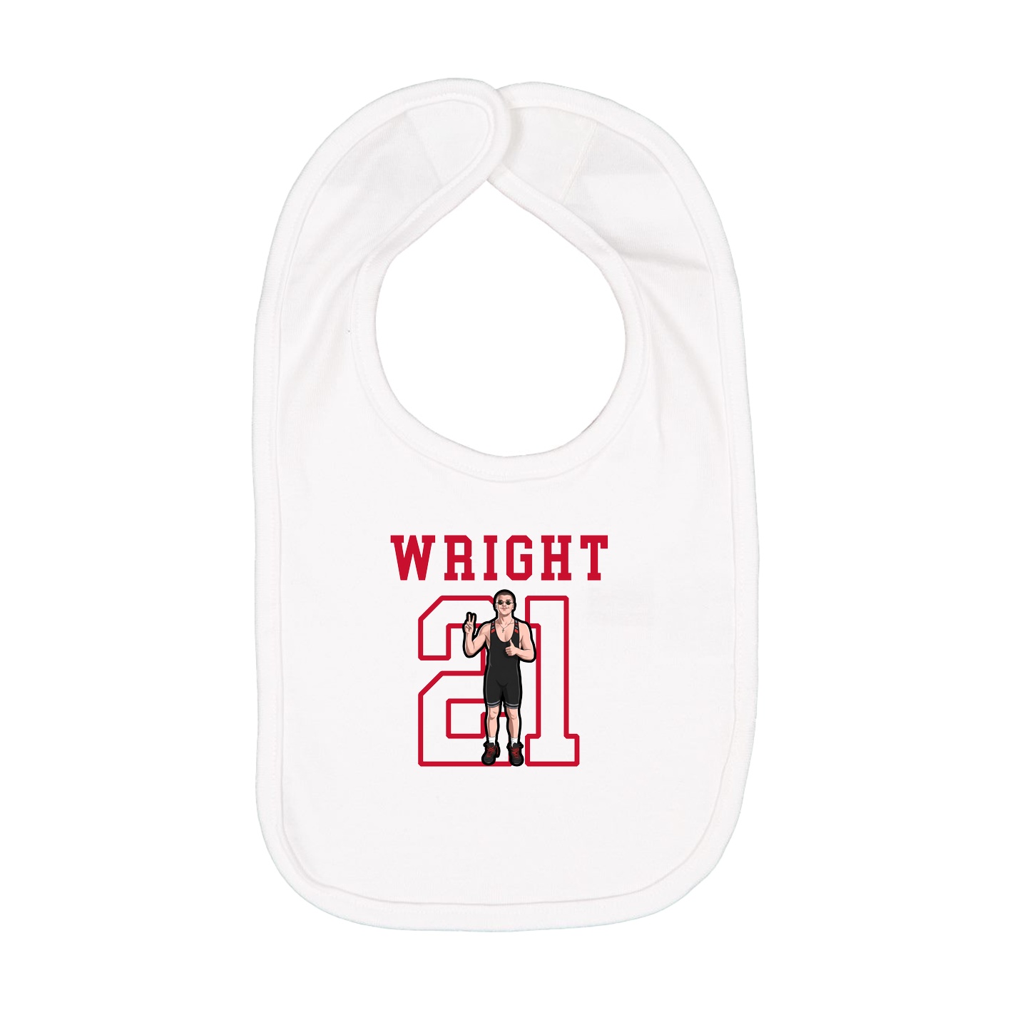 Infant Bib — Shirsey in White