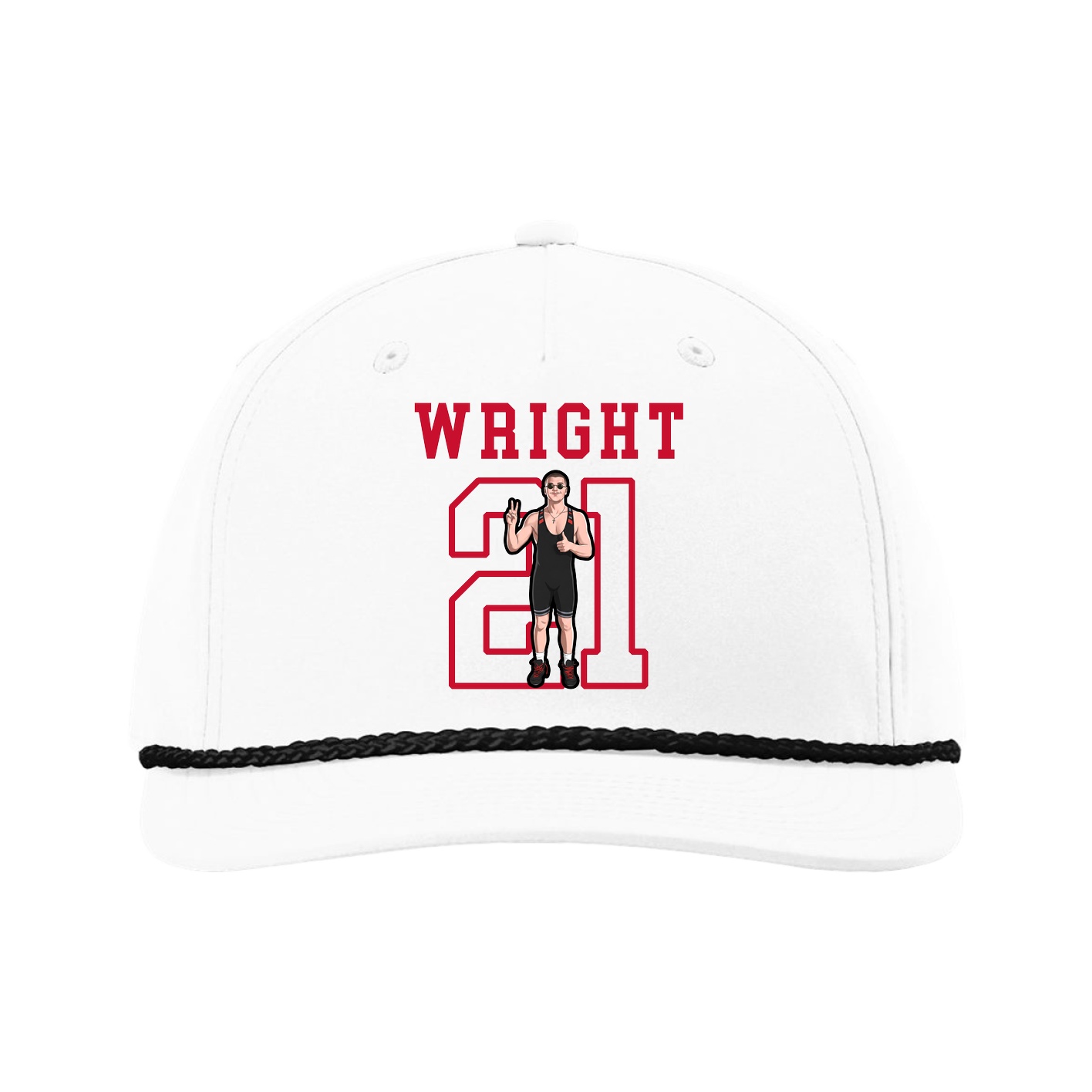 Five-Panel Classic Rope Cap — Shirsey in White