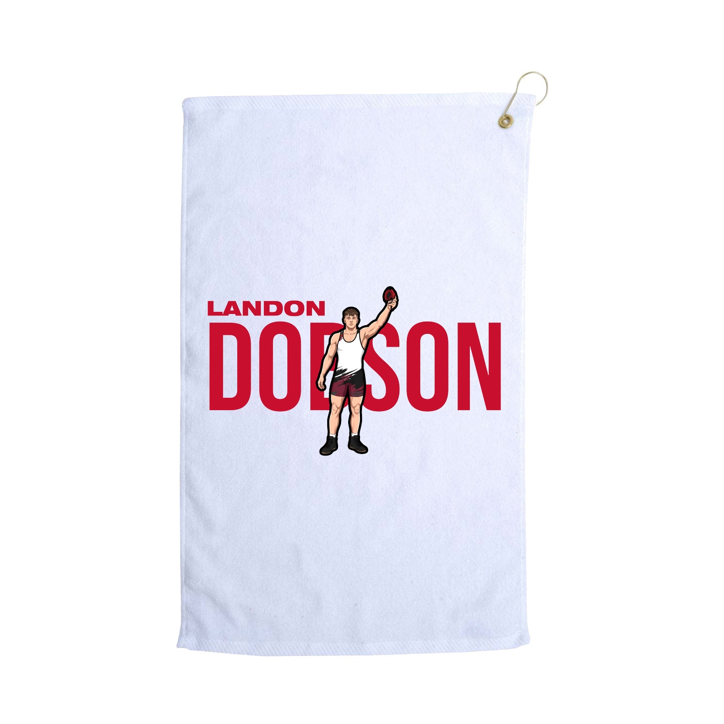 Golf Towel — Player Name in White