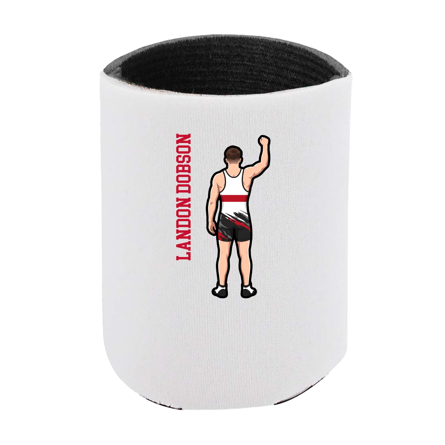 Can Holder — Name Vertical in White