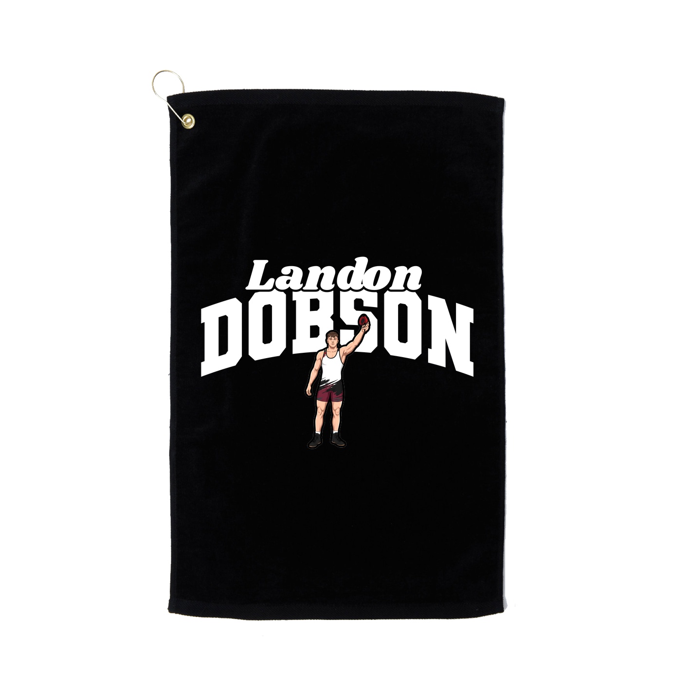 Golf Towel — Signature Arch in Black