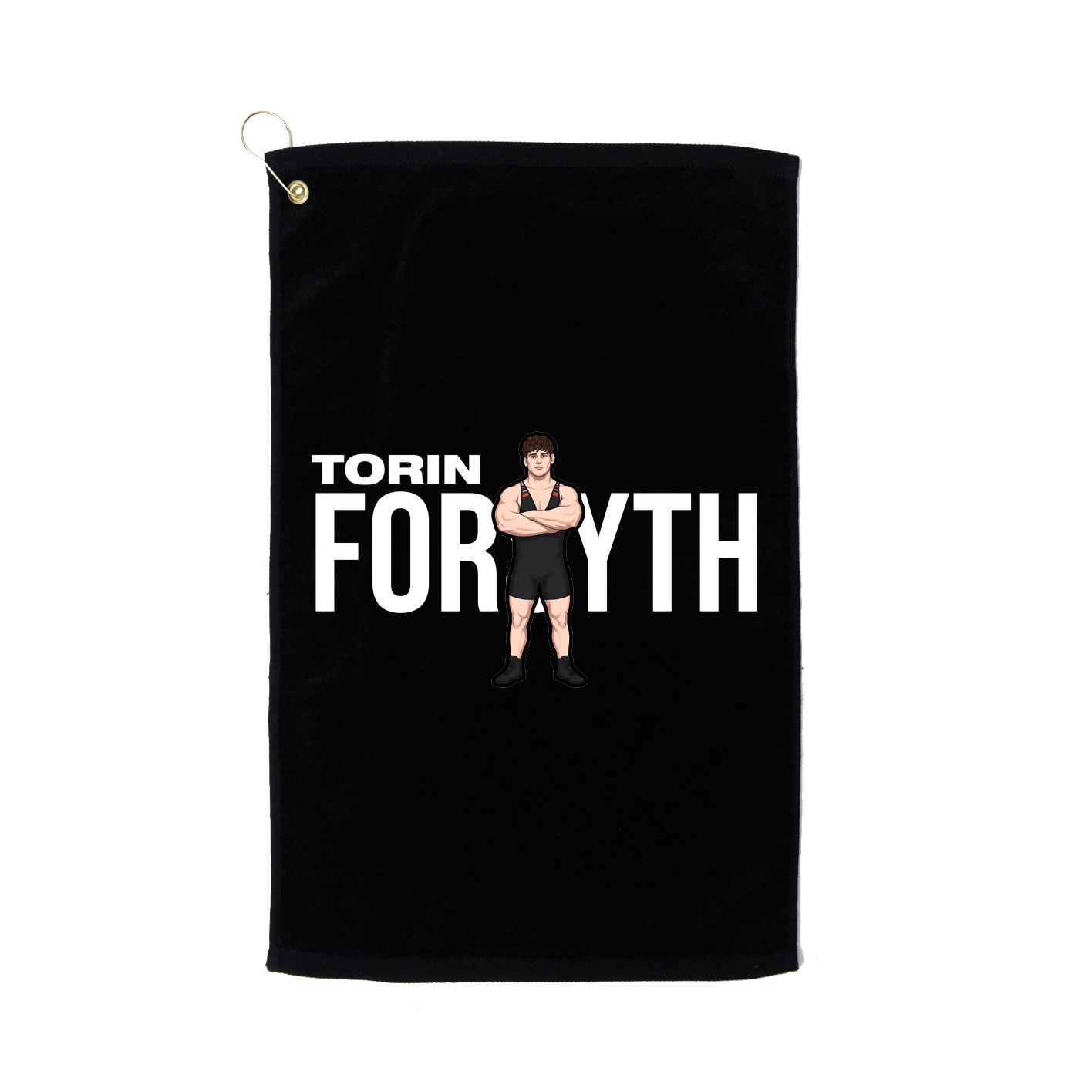 Golf Towel — Player Name in Black